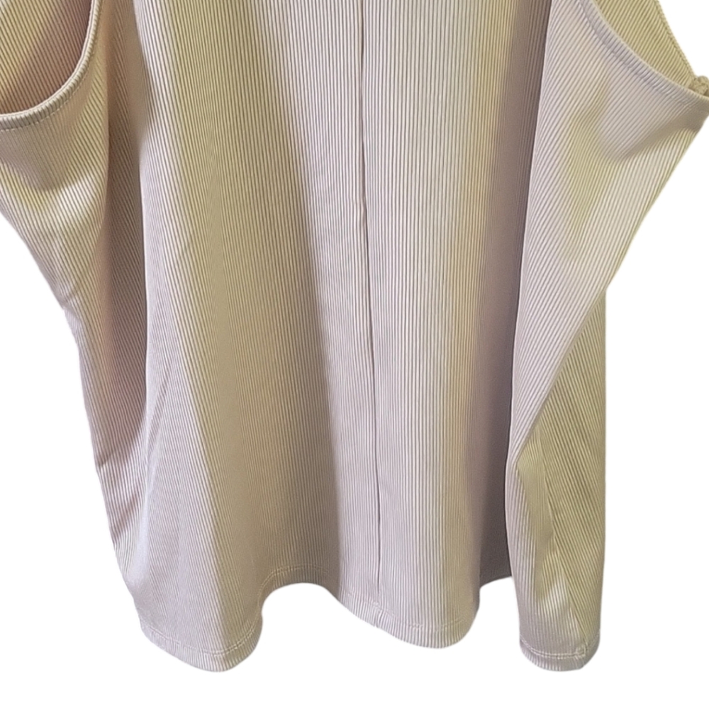 NWT- A New Day - Cream Ribbed Razerback Tank Top - Size XL - Picture 9 of 9